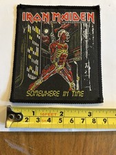 Iron Maiden Original Vintage 1986 Somewhere In Time Patch Unused Rare