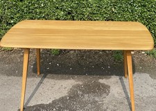 FINE RETRO ERCOL PLANK DINING TABLE AMAZING CONDITION
