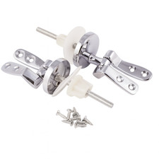 Chrome Pillar Toilet Seat