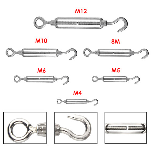 M12 stainless steel hook - m4-m12,
