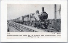 Vintage Postcard Stirling Engine Cambridge England Train