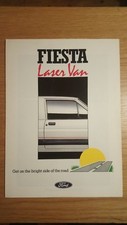 FORD FIESTA MK2 LASER 1.6 Diesel Van UK Market Sales Brochure July 1988