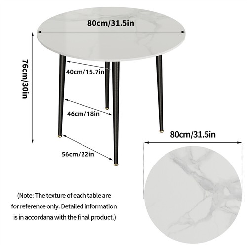 Large round marble - large, dining