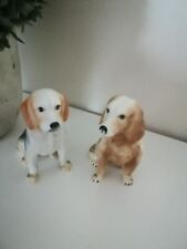 set of two bone china dog