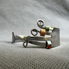 Silver Tones Fork Bracelet