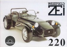 Westfield ZEi 220 1992-93 Original UK Single Sheet Sales Brochure