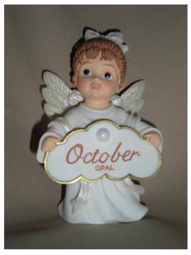 Birthstone angel figurine - figurine,