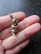 And Mary Rabbit Pendant Necklace