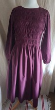 GEORGE Womens Maroon Shirred