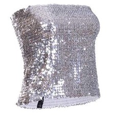 Ladies Sequin Strapless Boob