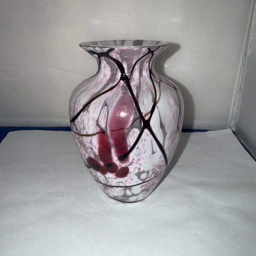 Dartington art glass vase - vase, in