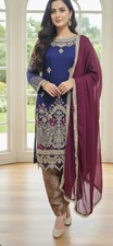 Pakistani Salwar Kameez embroidered  3 peice suit asian party wear eid outfit 