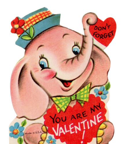 Vintage valentine card - valentine,