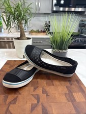 Crocs Crosmesh Hover Skimmer Shoes Sz 8 Black Ballet Flats Women’s Slip On