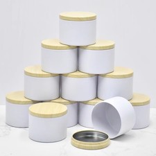 12PCS Small Candle Tin Box