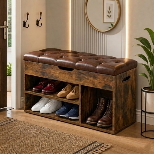 Ottoman shoe storage bench - ottoman,