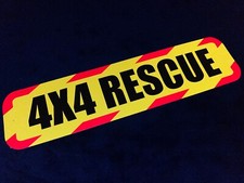 Reflective 30cm 4x4 RESCUE CHEVRON Off Road Truck Stickers Reflector search
