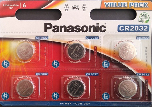 Panasonic cr2032 - 6x,