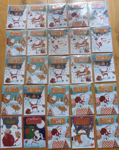 Name christmas card various - card,