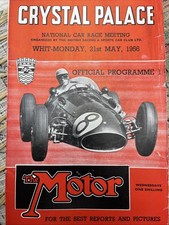 BRSCC- National Race Meeting- Crystal Palace 21st May  1956 Official programme