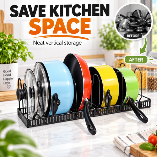 Black tier pot - 6, pan