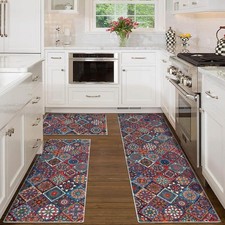 3-Piece Colorful Kitchen Rug