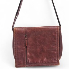 Visconti Leather Messenger Bag