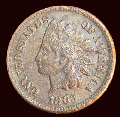 1865 indian head - head,