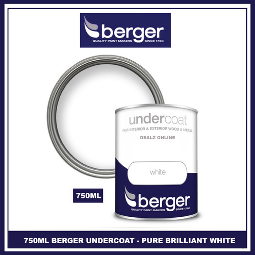 Berger undercoat 750ml white - berger,