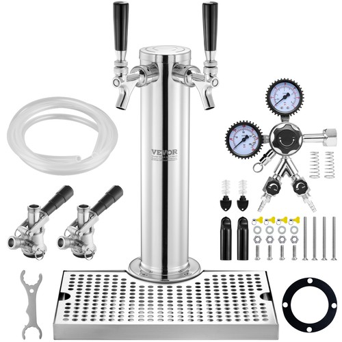 Vevor dual taps kegerator - vevor,
