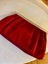 Red Satin Calvin Klein Clutch Bag