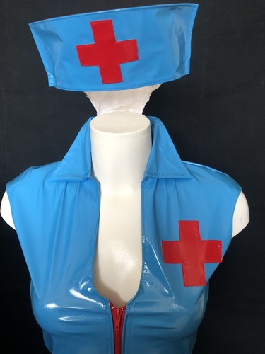 Turquoise pvc nurse - turquoise,