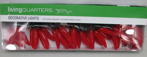Red chili pepper string lights - red,