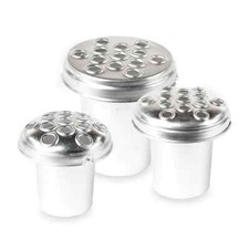 Grave Vase Container Silver