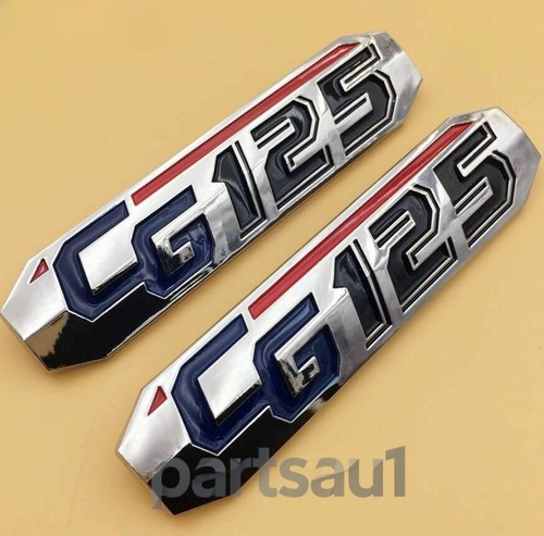 Chrome honda cg125 badge - chrome,