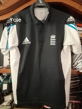 Adidas Official England Cricket Shirt USED  2014/15 Climacool Waitrose  MEDIUM 