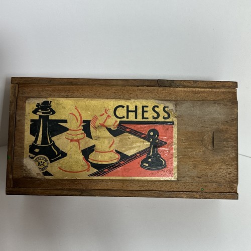 Vintage wooden chess - vintage, &