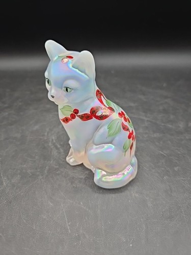 Fenton iridescent hand painted - iridescent,