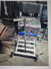 Advanti Fishing Tackle Box, Seat, footrest, Tackle Shelf, Wheels, Handles 