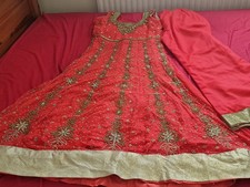 LONG PUNJABI DRESS WITH PLAZOO NET DUPATTA FOR Women Party Wear Wedding Wear
