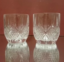 Vintage Set of 2 Heavy Crystal
