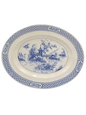 Vintage Large 15.5" Royal Venton Ware Platter Oriental Garden Steventon & Sons