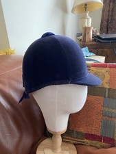 Christy Beaufort Beagler Navy Velvet Hat 54/55 63/4Good Condition