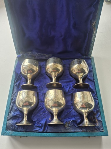 Set silver plate floral - 6,