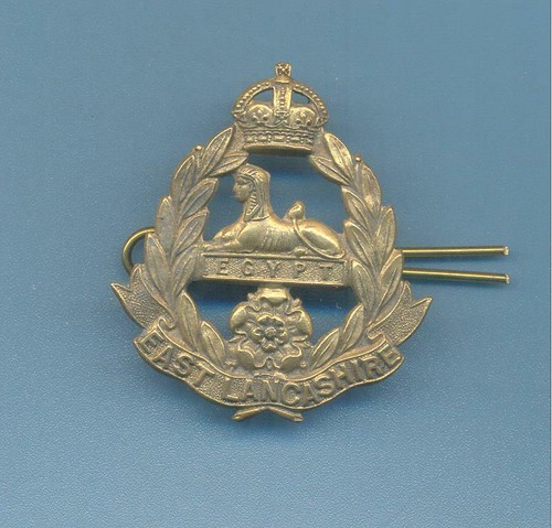 East lancashire regiment - lancashire, regiment.brass