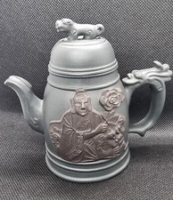 Vintage Unique Exquisite Handmade China Chinese Green Clay Teapot