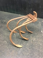 Vintage 5 Tine Prong Garden Cultivator Hoe Rake Claw Implement Farm Head Only