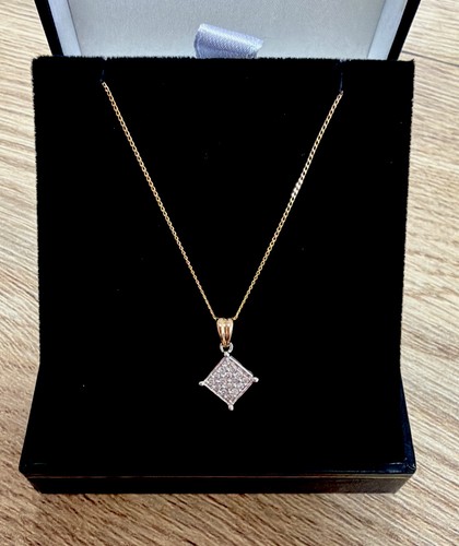 9ct gold 15ct pave - y,