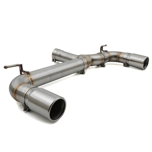 Stainless exhaust back box - back,