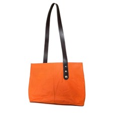 Vintage Orange Brown Shoulder